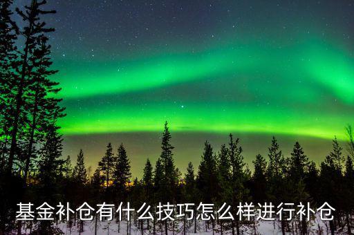 基金補(bǔ)倉是什么意思,怎么樣進(jìn)行補(bǔ)倉