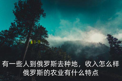 俄羅斯有什么農產品,俄羅斯的農業(yè)有什么特點