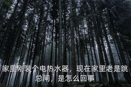 家里剛裝個(gè)電熱水器，現(xiàn)在家里老是跳總閘，是怎么回事