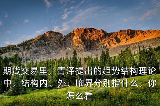 期貨交易里，青澤提出的趨勢結(jié)構(gòu)理論中，結(jié)構(gòu)內(nèi)、外、臨界分別指什么，你怎么看