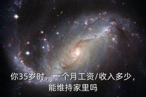 你35歲時(shí)，一個(gè)月工資/收入多少，能維持家里嗎