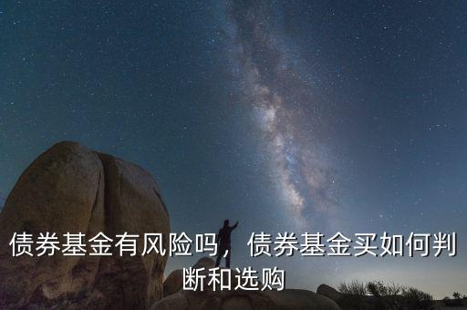 債券基金有風(fēng)險(xiǎn)嗎，債券基金買(mǎi)如何判斷和選購(gòu)