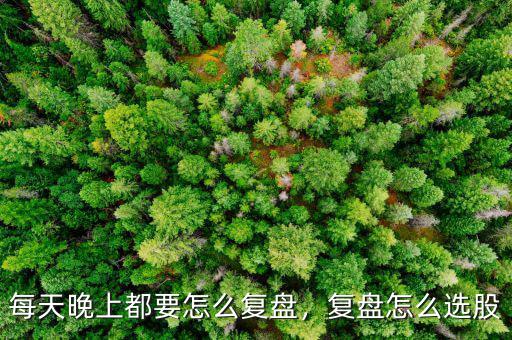 每天晚上都要怎么復(fù)盤，復(fù)盤怎么選股