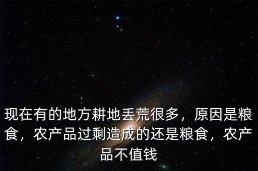 現(xiàn)在有的地方耕地丟荒很多，原因是糧食，農(nóng)產(chǎn)品過剩造成的還是糧食，農(nóng)產(chǎn)品不值錢