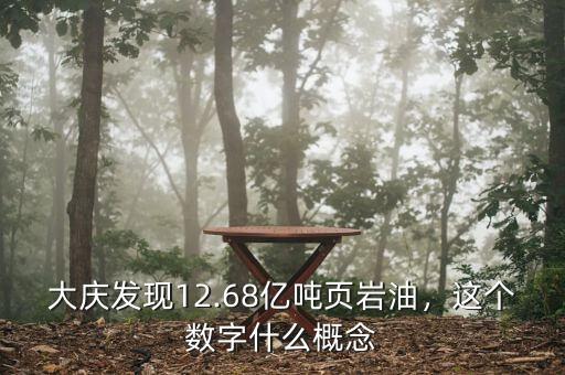 大慶發(fā)現(xiàn)12.68億噸頁巖油，這個數(shù)字什么概念