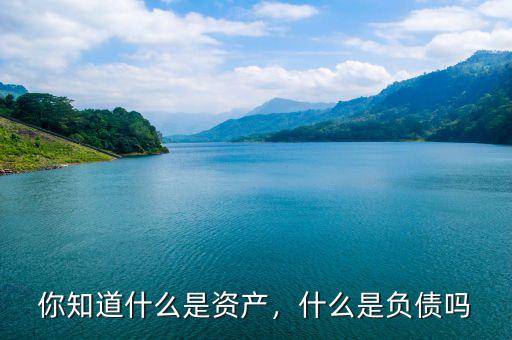 你知道什么是資產(chǎn)，什么是負(fù)債嗎