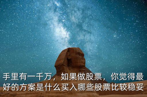 手里有一千萬，如果做股票，你覺得最好的方案是什么買入哪些股票比較穩(wěn)妥