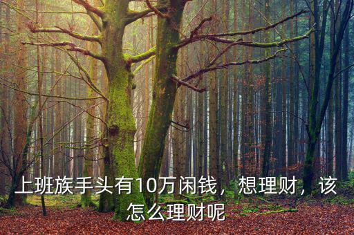 十萬塊錢怎么理財(cái),該怎么理財(cái)呢