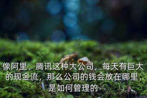 像阿里、騰訊這種大公司，每天有巨大的現(xiàn)金流，那么公司的錢會(huì)放在哪里，是如何管理的