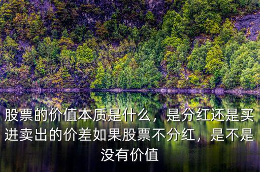 股票的價(jià)值本質(zhì)是什么，是分紅還是買(mǎi)進(jìn)賣(mài)出的價(jià)差如果股票不分紅，是不是沒(méi)有價(jià)值