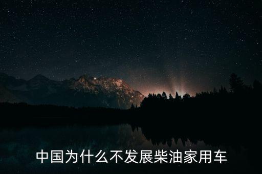 中國(guó)為什么不適合做汽車產(chǎn)業(yè),中國(guó)為什么不發(fā)展柴油家用車