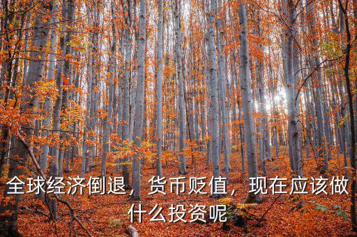 全球經(jīng)濟倒退，貨幣貶值，現(xiàn)在應(yīng)該做什么投資呢