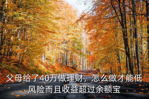 大額理財(cái)投資怎么做,該怎么投資理財(cái)