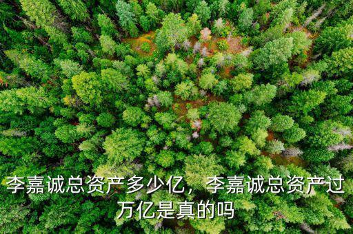 李嘉誠(chéng)總資產(chǎn)多少億，李嘉誠(chéng)總資產(chǎn)過萬(wàn)億是真的嗎