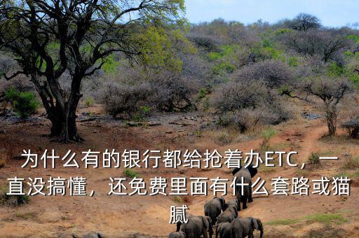 為什么有的銀行都給搶著辦ETC，一直沒搞懂，還免費(fèi)里面有什么套路或貓膩