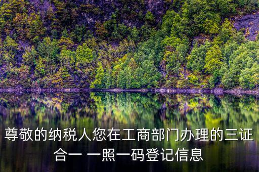 多證合一備案是什么，三證合一需要去國稅備案請問需要帶什么