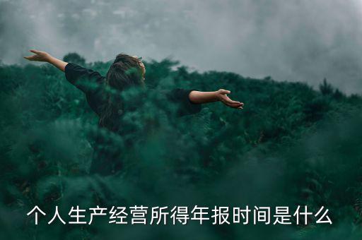 個人經(jīng)營所得是什么時候申報，個人所得稅什么時候申報