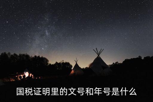 納稅證明文書號指什么，營業(yè)執(zhí)照清稅證明文號是什么