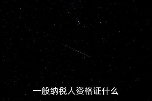 納稅人資格證是什么，一般納稅人的認(rèn)定資格是什么