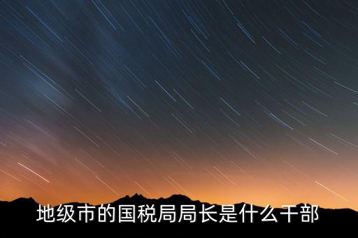 國稅總局是什么級別，國家稅務(wù)總局是正部級