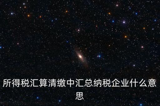 什么匯總納稅企業(yè)所得稅，關(guān)于企業(yè)所得稅匯總繳納
