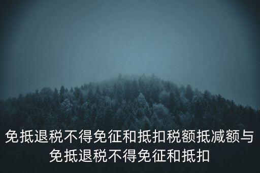免抵退稅額抵減額是什么意思，當(dāng)期免抵退稅不得免征和抵扣稅額的抵減額是什么意思