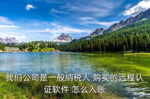 一般納稅人 網(wǎng)上認(rèn)證 認(rèn)定計入什么科目，我們公司是一般納稅人 購買的遠(yuǎn)程認(rèn)證軟件 怎么入賬