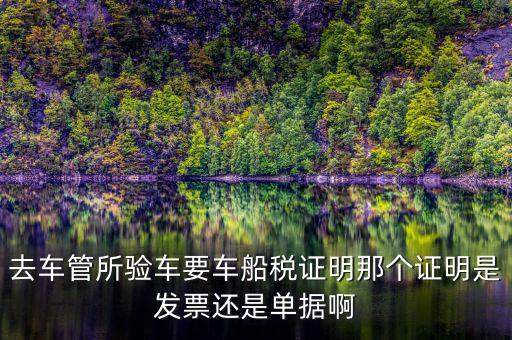 車船納稅證明是什么，車船稅證明是什么是購置稅嗎