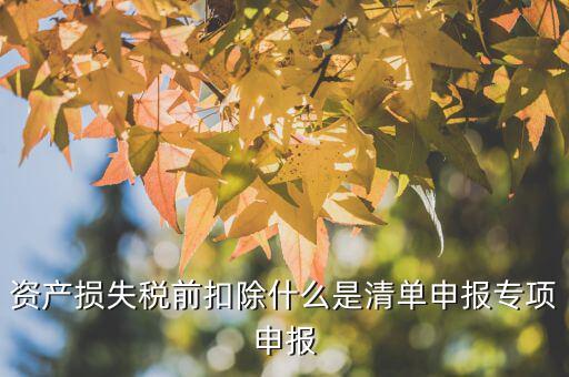 匯算清繳中資產(chǎn)損失指什么，資產(chǎn)損失未報(bào)損匯算清繳怎樣做