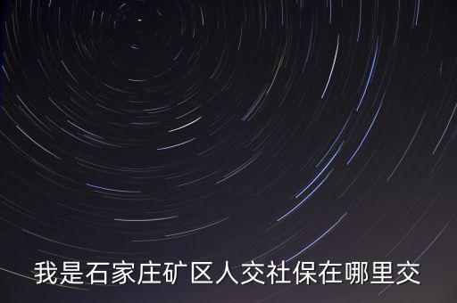 礦區(qū)使用費如何繳納，我是石家莊礦區(qū)人交社保在哪里交