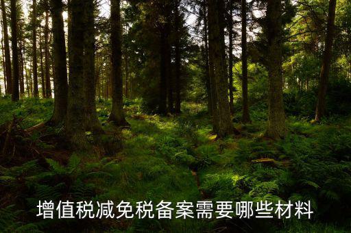 如何辦理納稅人減免稅備案登記，增值稅減免稅備案需要哪些材料