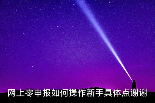 零申報(bào)如何網(wǎng)上申報(bào)，網(wǎng)上零申報(bào)如何操作新手具體點(diǎn)謝謝