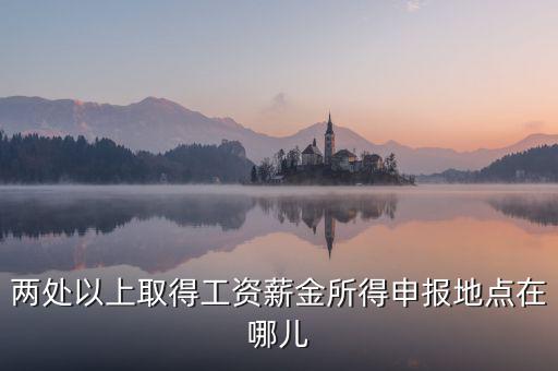 兩處所得如何申報(bào)工資，兩處以上取得工資薪金所得申報(bào)地點(diǎn)在哪兒