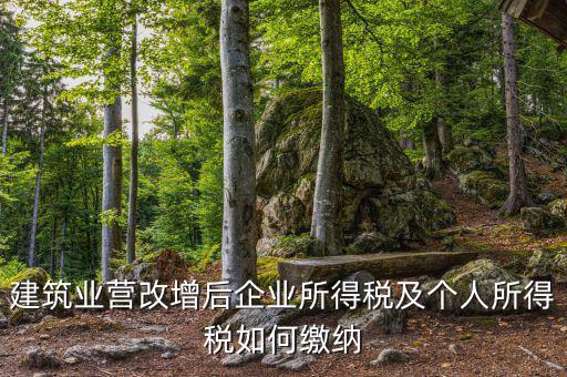 營(yíng)改增后企業(yè)所得稅如何繳納，營(yíng)改增后施工企業(yè)所得稅怎樣繳