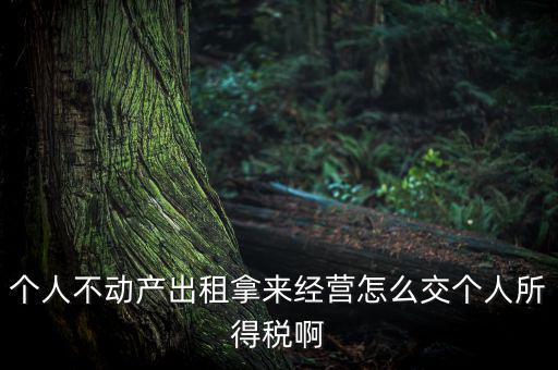 個人出租不動產如何納稅，個人房產出租應如何納稅 住宅可按5稅率征收
