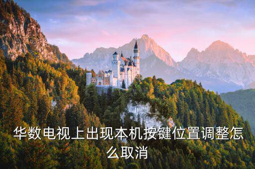  華數(shù)電視上出現(xiàn)本機按鍵位置調(diào)整怎么取消