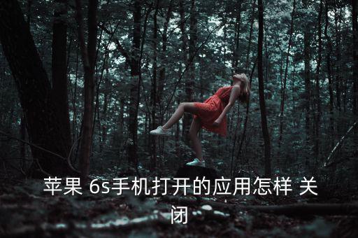  蘋果 6s手機(jī)打開的應(yīng)用怎樣 關(guān)閉