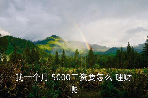 我一個月 5000工資要怎么 理財(cái)呢