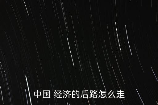 中國 經濟的后路怎么走