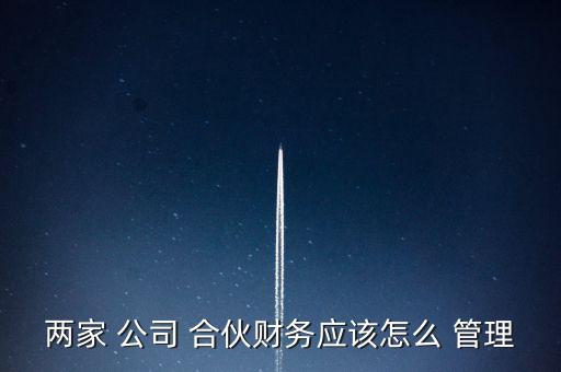 合伙公司怎么管理公司帳戶,合伙on公司財(cái)務(wù)怎么管理?
