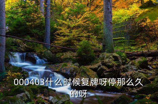 2014成飛集成什么時候復牌，000403什么時候復牌呀停那么久的呀