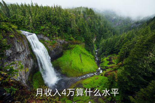 4萬一個(gè)月處于什么水平，月收入4萬算是什么水平