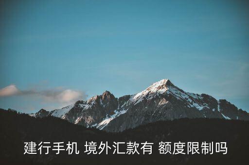建行怎么看自己有沒(méi)境外額度,境內(nèi)個(gè)人外匯匯款境外按規(guī)定辦理