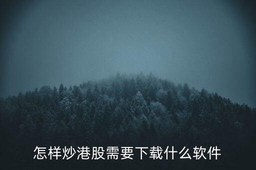 港股資金進出用什么軟件，現(xiàn)在內(nèi)地的炒股滬港通用什么軟件