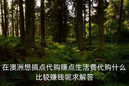 國(guó)外代購什么利潤(rùn)大，代購什么產(chǎn)品最賺錢