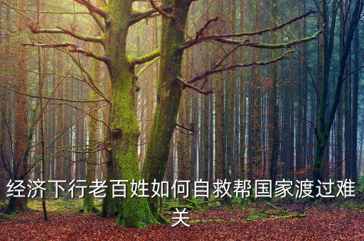 中國(guó)為什么經(jīng)濟(jì)下行老百姓怎么辦，經(jīng)濟(jì)下行老百姓如何自救幫國(guó)家渡過難關(guān)