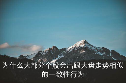 為什么個(gè)股跟大盤(pán)走勢(shì)一樣，股票的個(gè)股走勢(shì)為什么大多都和大盤(pán)走勢(shì)一樣很少有自己走勢(shì)的