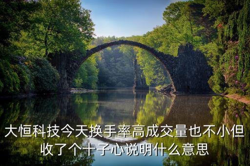 大恒科技是什么概念，請老手看一下走勢圖中的這個(gè)是什么意思