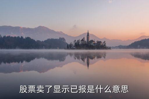 股票已報(bào)是什么意思，買入股票已報(bào)是什么意思