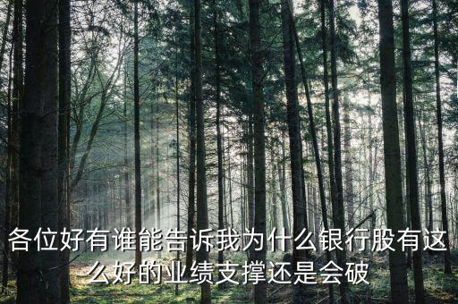 銀行股為什么破凈，為什么銀行股有這么好的業(yè)績支撐凈資產(chǎn)收益率又這么高還是會